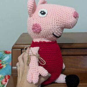 Handmade Crochet Peppa Pig!
